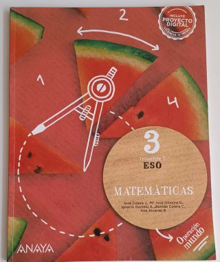 Los libros de texto para 3 ESO. Estado excelente.