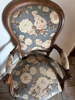 Poltrona classica floreale