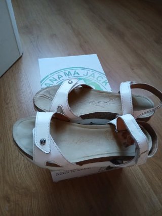 Sandalias Panama Jack Talla 38 Blancas