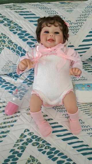 Muñeca Reborn Vinilo 50cm Cuerpo Relleno