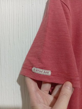 Camiseta G-Star RAW Rojo teja Talla M