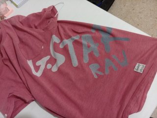 Camiseta G-Star RAW Rojo teja Talla M