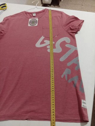 Camiseta G-Star RAW Rojo teja Talla M