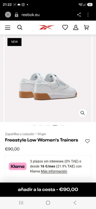 Reebok Freestyle Low Mujer Blancas Suela Marrón