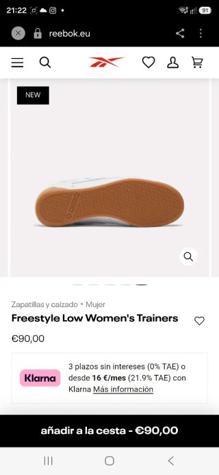 Reebok Freestyle Low Mujer Blancas Suela Marrón