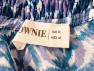 Vestido Brownie hombro descubierto