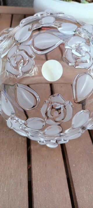 Cesta de cristal Waltherglas con asa