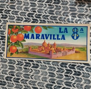 Etiqueta Naranjas La 8ª Maravilla
