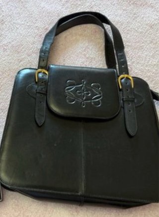 Bolso Loewe Vintage Piel Negro Muy Nuevo