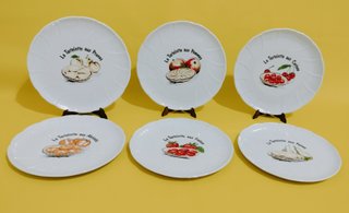 6 Platos Postre Limoges Tartelette