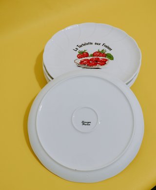 6 Platos Postre Limoges Tartelette