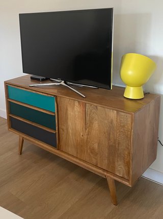 Aparador vintage madera mango azul