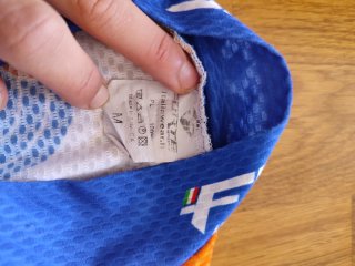 Maillot Ciclismo Mujer Talla M Naranja/Blanco