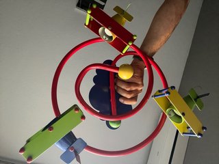 Lámpara infantil aviones