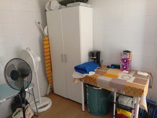 Muebles cocina con lavadora y nevera