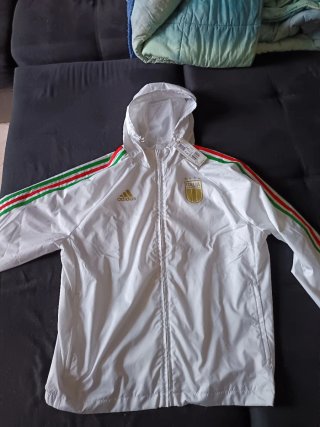 Giacca Adidas Italia bianca
