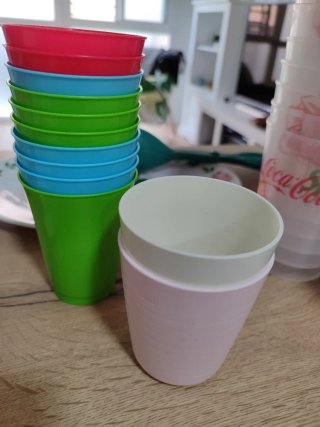 Vajilla Plástico Camping Picnic Multicolor
