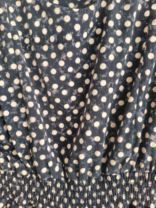 Vestido lunares cintura goma
