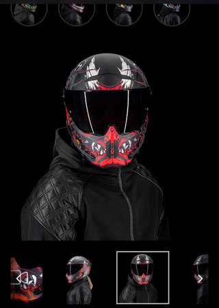 CASCO DE MOTO RUROC ATLAS 3.0 + 3 VISORES TALLA M