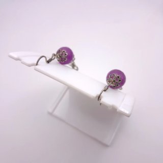 Orecchini con Ametista Viola e Argento