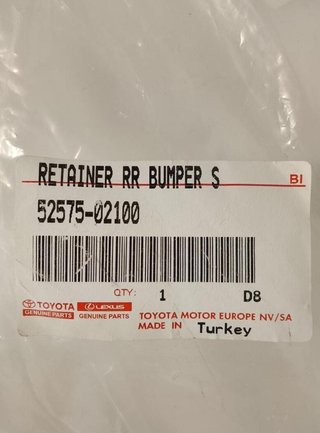1844 52575-02100 soporte paragolpes toyota auris