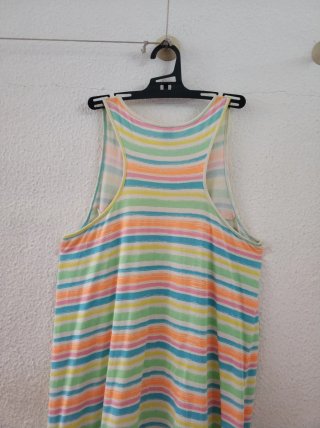 Vestido Niña Rayas Multicolor Free Style