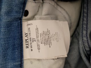 Replay Vaqueros Cortos Desgastados