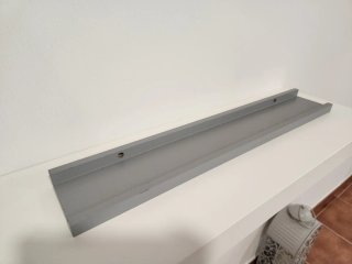 Pack 2 estantes madera gris