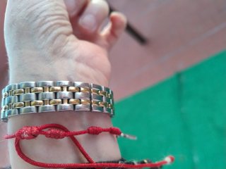Reloj Mujer Oro y Acero Cristal Zafiro