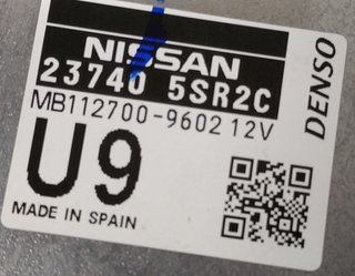 Centralita motor uce nissan 237405sr2c leaf 458231