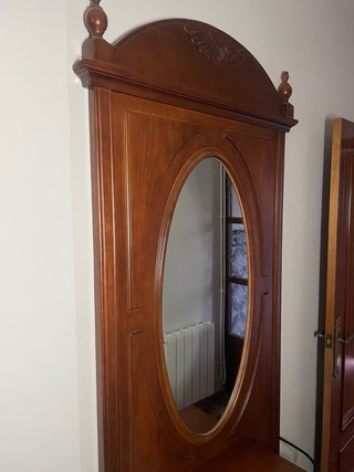 Entradita de madera con espejo