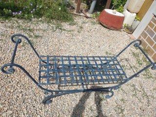 Banca Vintage Metal Gris