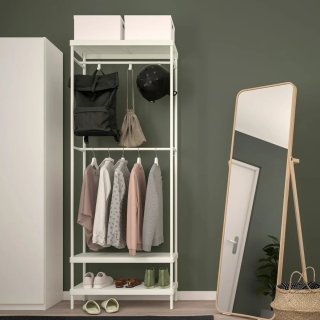 Perchero Metálico Blanco Ikea 78x32x200