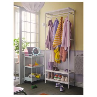 Perchero Metálico Blanco Ikea 78x32x200