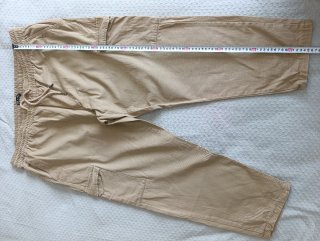 Pantalones cargo beige hombre