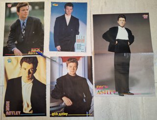 Póster y pegatinas Rick Astley 80s