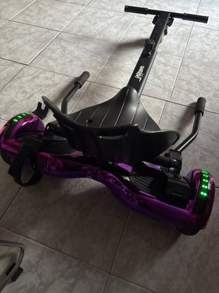 Hoverboard Morado con bluetooth +Accesorio