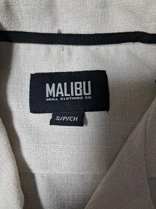 Camisa de lino beige