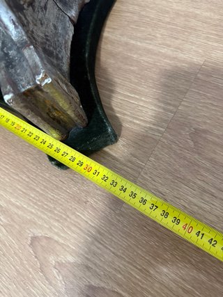 Lampara Hachón de madera policromada