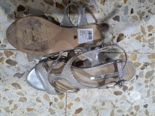 Sandalias de fiesta plateadas