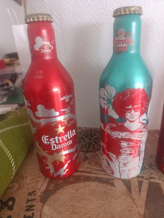 Lote 4 Botellas Estrella Damm antiguas
