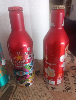 Lote 4 Botellas Estrella Damm antiguas