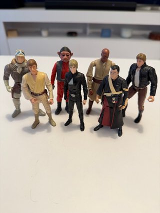 Lote 7 Figuras Star Wars Hasbro Kenner y Disney