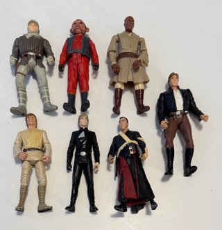 Lote 7 Figuras Star Wars Hasbro Kenner y Disney