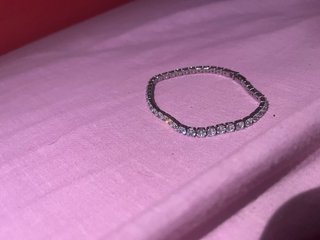 Pulsera de plata con circonitas