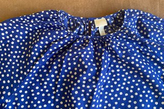 Vestido oversize lunares azul XS