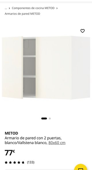Estantería blanca con puertas