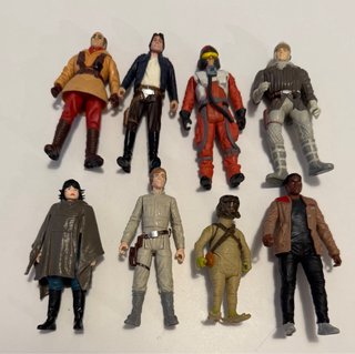 Lote 8 Figuras Star Wars Hasbro Kenner y disney