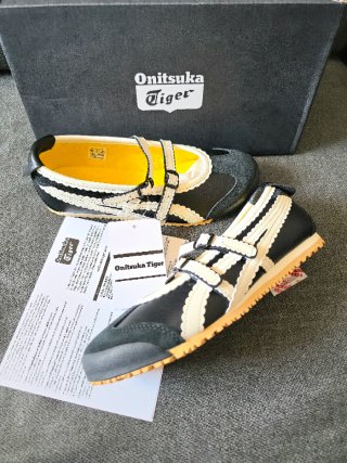 Onitsuka Tiger Bailarinas Negro Blanco T40