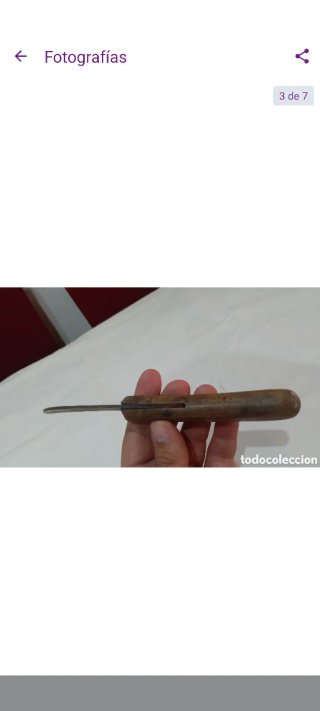 Cuchillo antiguo agricultura vendimia